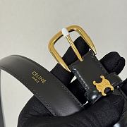 Celine Medium 25mm Vivienne Belt In Taurillon Leather Black - 2