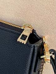 VLTN Mini Vlogo Signature Calfskin Crossbody Bag In Grainy Calfskin Black - 21.5x13x3cm - 3