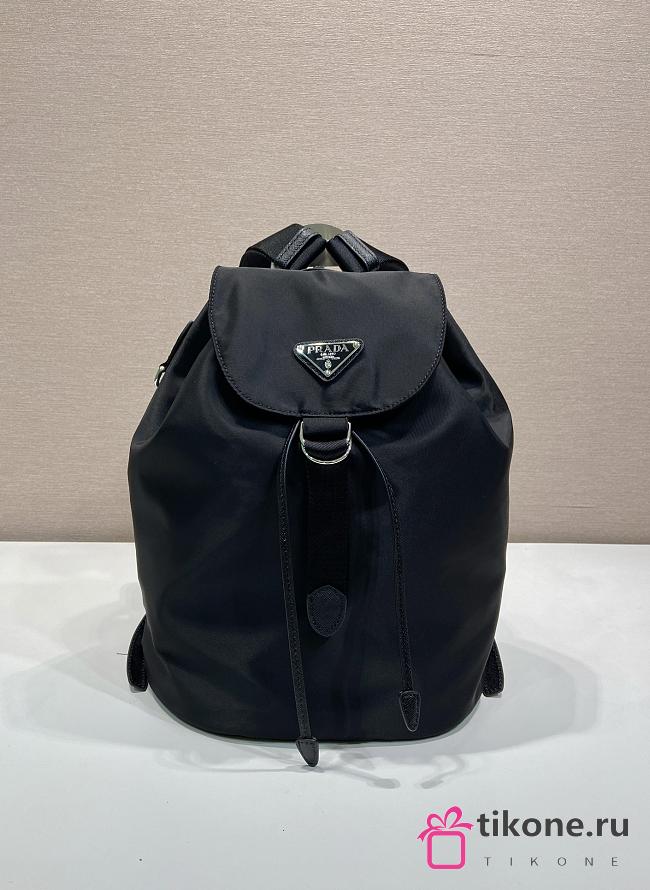 Prada Small Re-Nylon Backpack Black 1BZ197 - 35x25x15cm - 1