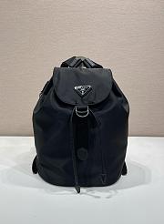 Prada Small Re-Nylon Backpack Black 1BZ197 - 35x25x15cm - 1