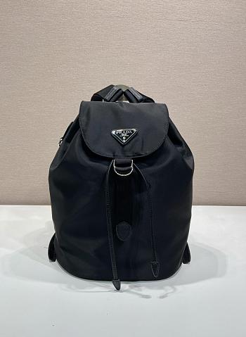 Prada Small Re-Nylon Backpack Black 1BZ197 - 35x25x15cm