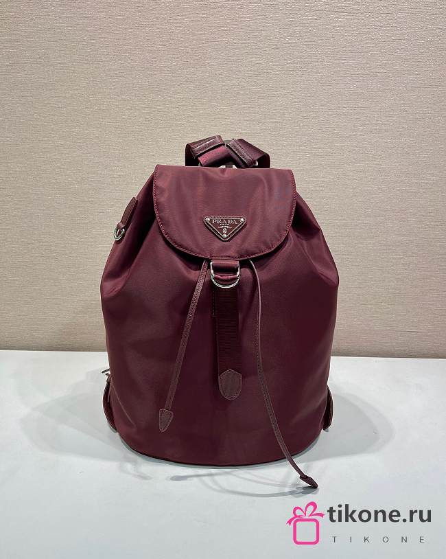 Prada Small Re-Nylon Backpack Red 1BZ197 - 35x25x15cm - 1
