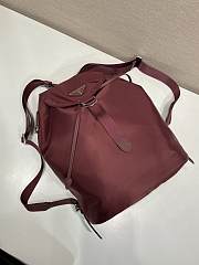Prada Small Re-Nylon Backpack Red 1BZ197 - 35x25x15cm - 5