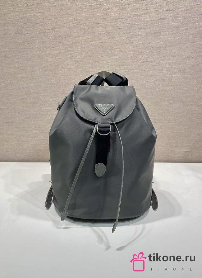 Prada Small Re-Nylon Backpack Gray 1BZ197 - 35x25x15cm - 1