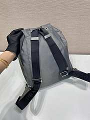 Prada Small Re-Nylon Backpack Gray 1BZ197 - 35x25x15cm - 4