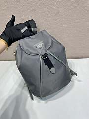 Prada Small Re-Nylon Backpack Gray 1BZ197 - 35x25x15cm - 5