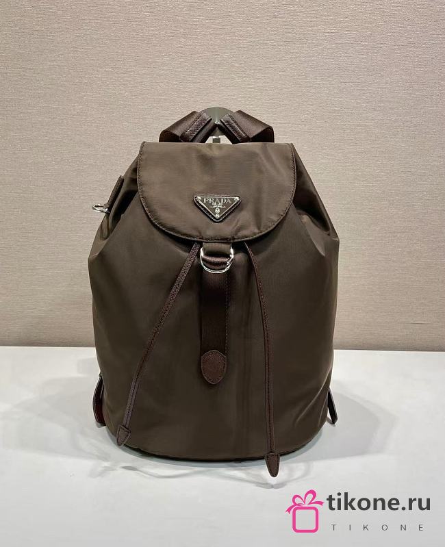 Prada Small Re-Nylon Backpack Brown 1BZ197 - 35x25x15cm - 1