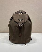 Prada Small Re-Nylon Backpack Brown 1BZ197 - 35x25x15cm - 1
