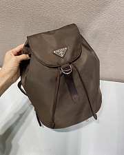 Prada Small Re-Nylon Backpack Brown 1BZ197 - 35x25x15cm - 6