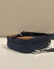 Prada Re-Nylon And Leather Smartphone Case Blue/Coffee 2ZH194 - 17x11.5x4.5cm - 6