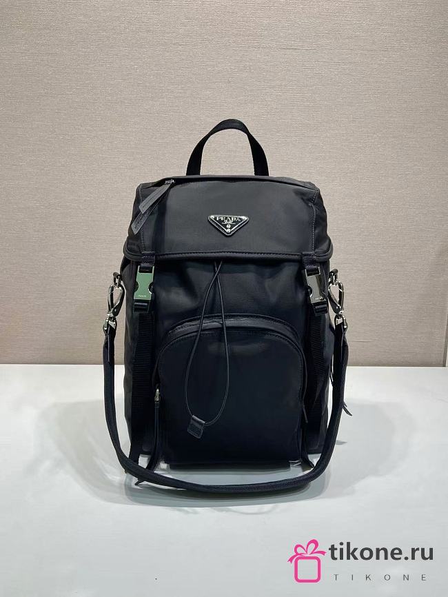 Prada Re-Nylon Backpack Black 1BZ039 - 34.5x25x15.5cm - 1