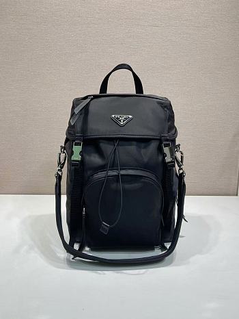 Prada Re-Nylon Backpack Black 1BZ039 - 34.5x25x15.5cm