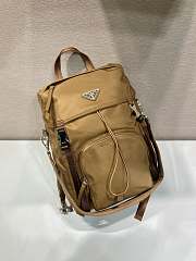 Prada Re-Nylon Backpack Brown 1BZ039 - 34.5x25x15.5cm - 2