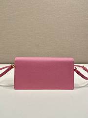Prada Saffiano Leather Mini Bag Pink 1NF059 - 18x9.5x3cm - 2