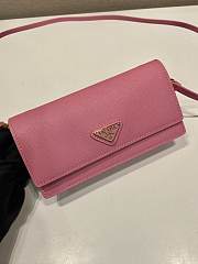 Prada Saffiano Leather Mini Bag Pink 1NF059 - 18x9.5x3cm - 4