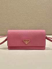 Prada Saffiano Leather Mini Bag Pink 1NF059 - 18x9.5x3cm - 5