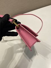 Prada Saffiano Leather Mini Bag Pink 1NF059 - 18x9.5x3cm - 6