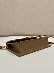 Prada Saffiano Leather Mini Bag Brown 1NF059 - 18x9.5x3cm - 4