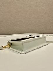 Prada Saffiano Leather Mini Bag White 1NF059 - 18x9.5x3cm - 6