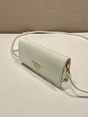 Prada Saffiano Leather Mini Bag White 1NF059 - 18x9.5x3cm - 3