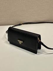 Prada Saffiano Leather Mini Bag Black 1NF059 - 18x9.5x3cm - 6