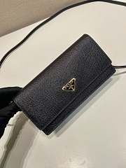 Prada Saffiano Leather Mini Bag Black 1NF059 - 18x9.5x3cm - 3