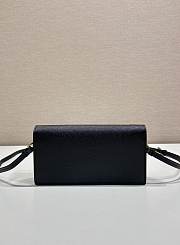 Prada Saffiano Leather Mini Bag Black 1NF059 - 18x9.5x3cm - 2