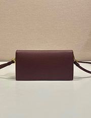 Prada Saffiano Leather Mini Bag Burgundy 1NF059 - 18x9.5x3cm - 3