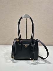 Prada Galleria Saffiano Leather Mini Bag Black - 20x13.5x9.5cm - 1