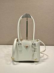Prada Galleria Saffiano Leather Mini Bag White - 20x13.5x9.5cm - 1