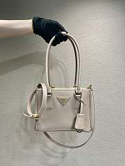 Prada Galleria Saffiano Leather Mini Bag Beige - 20x13.5x9.5cm - 1