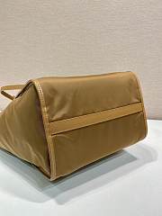 Prada Large Printed Canvas And Leather Tote Bag Caramel 1BG561 - 35x26x17cm - 2