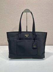 Prada Re-Edition 1978 Medium Re-Nylon And Saffiano Leather Tote Bag Black 1BG555 - 35x26x15cm - 6