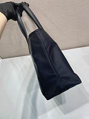 Prada Re-Edition 1978 Medium Re-Nylon And Saffiano Leather Tote Bag Black 1BG555 - 35x26x15cm - 4