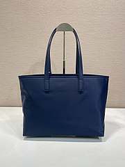 Prada Re-Edition 1978 Medium Re-Nylon And Saffiano Leather Tote Bag Blue 1BG555 - 35x26x15cm - 5