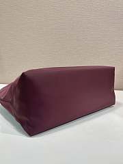 Prada Re-Edition 1978 Medium Re-Nylon And Saffiano Leather Tote Bag Burgundy 1BG555 - 35x26x15cm - 5