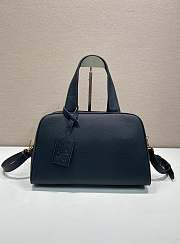 Prada Large Leather Top Handle Bag Black 1BB148 - 33x22x14cm - 5