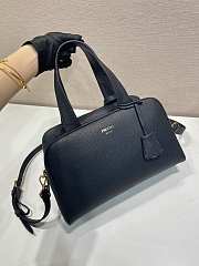 Prada Large Leather Top Handle Bag Black 1BB148 - 33x22x14cm - 2