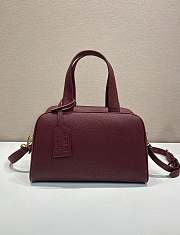 Prada Large Leather Top Handle Bag Red 1BB148 - 33x22x14cm - 6