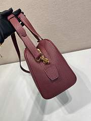 Prada Large Leather Top Handle Bag Red 1BB148 - 33x22x14cm - 5