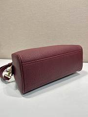 Prada Large Leather Top Handle Bag Red 1BB148 - 33x22x14cm - 4
