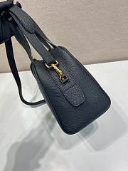 Prada Medium Leather Top Handle Bag Black 1BB149 - 28x20x13cm - 5