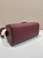 Prada Medium Leather Top Handle Bag Red 1BB149 - 28x20x13cm - 4