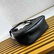 Prada Darling Mini Leather Bucket Bag Black 1BE087 - 22x21x10.5cm - 6