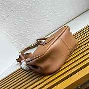 Prada Darling Mini Leather Bucket Bag Brown 1BE087 - 22x21x10.5cm - 6
