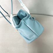 Prada Small Prada Dada Nappa Leather Bag Blue 1BG586 - 28x18.5x11.5cm - 4