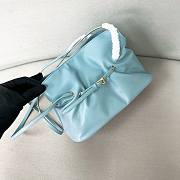 Prada Small Prada Dada Nappa Leather Bag Blue 1BG586 - 28x18.5x11.5cm - 2