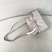 Prada Small Prada Dada Nappa Leather Bag Gray 1BG586 - 28x18.5x11.5cm - 4