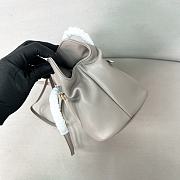Prada Small Prada Dada Nappa Leather Bag Gray 1BG586 - 28x18.5x11.5cm - 2