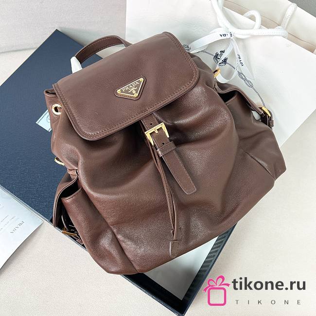 Prada Explore Medium Nappa Leather Backpack Sienna 1BZ080 - 29x27x12.5cm - 1